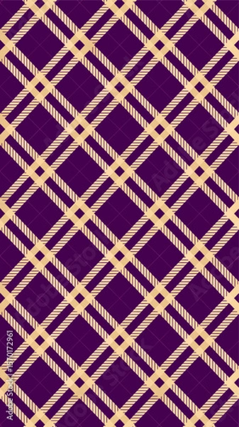 Fototapeta Elegant purple and gold geometric pattern design suitable for various decorative applications