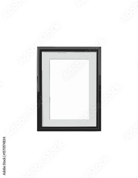 Fototapeta black empty picture frame
