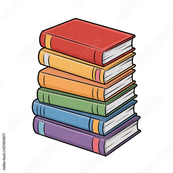 Obraz Stack of Colorful Books