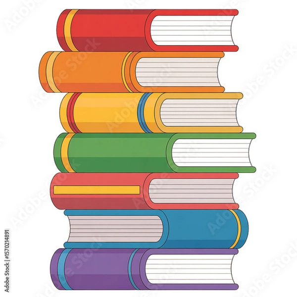 Obraz Stack of Colorful Books