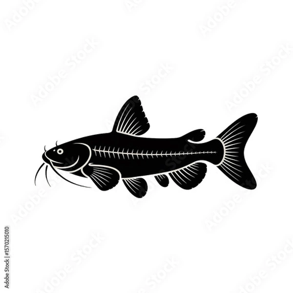 Obraz Silhouette of a Catfish