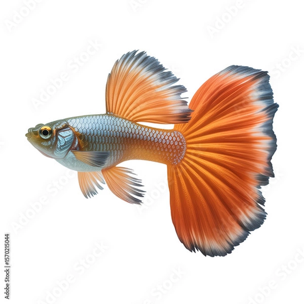 Obraz Colorful Betta Fish with Vibrant Tail