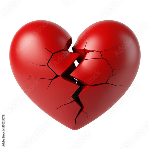 Obraz Broken Heart Symbol of Sadness