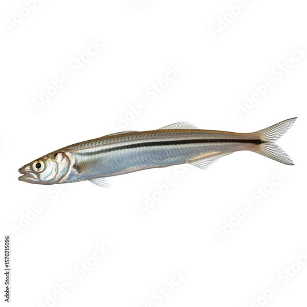 Obraz Small Fish Isolated on White Background