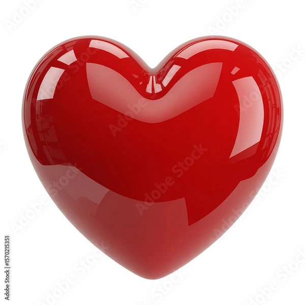 Obraz Glossy Red Heart Shape