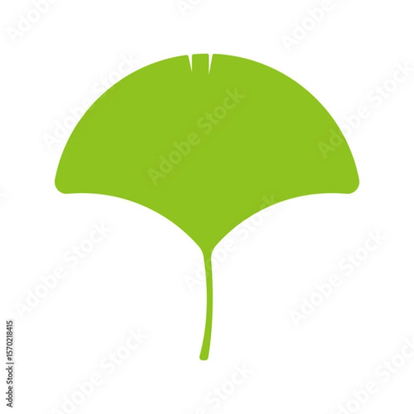 Fototapeta イチョウの葉のベクターイラスト_01