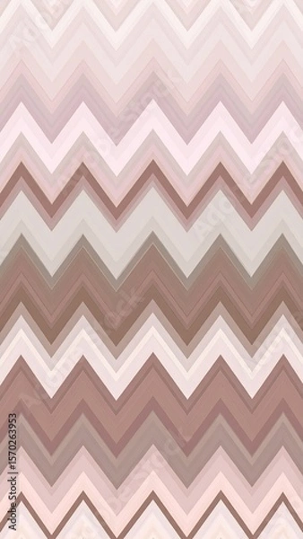 Obraz Seamless Chevron Pattern In Muted Earth Tones With Repeating Zigzag And Horizontal Design
