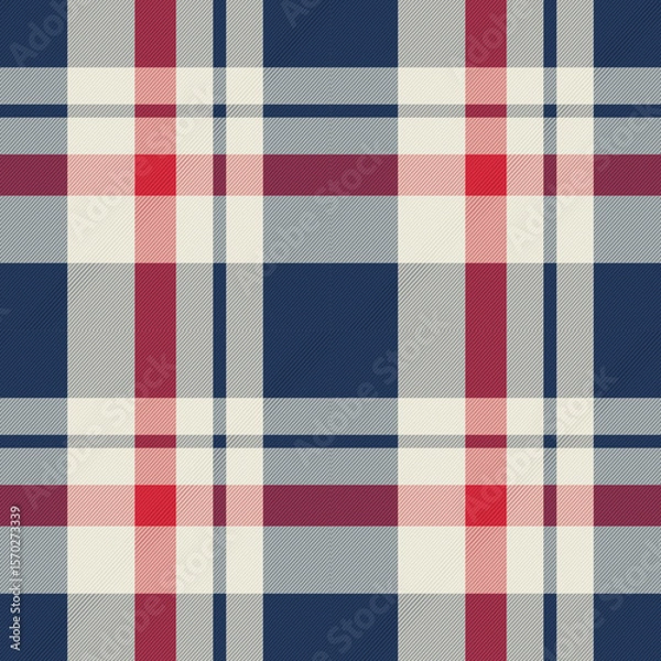 Fototapeta Scottish pattern fabrics, most famously represented by tartan, are deeply connected to the cultural and historical identity of Scotland. Tartan is a woven fabric featuring a pattern of crisscrossed