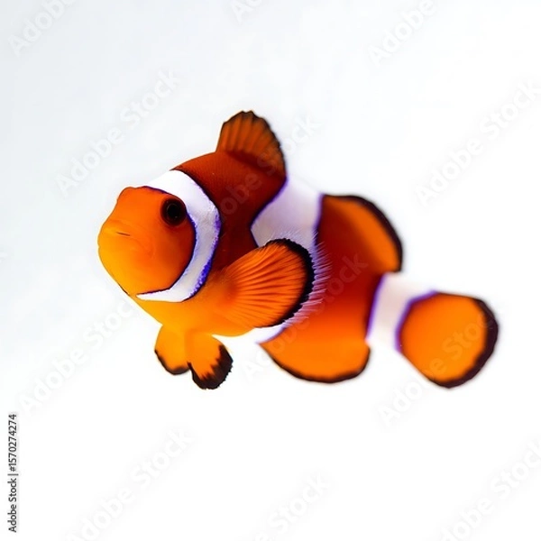 Fototapeta Close-up of a vibrant clownfish.