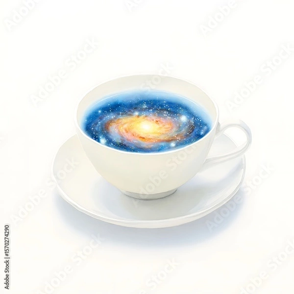 Fototapeta Galaxy within a teacup.
