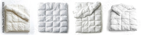 Obraz fluffy down comforter with visible texture