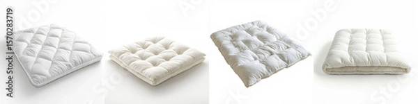 Obraz plush comfortable mattress topper with a soft texture
