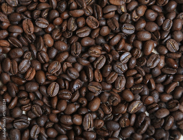 Fototapeta Texture of coffee beans