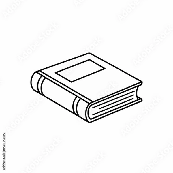 Obraz book on white background