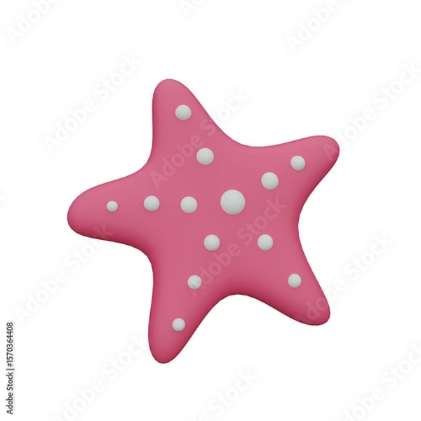 Obraz 3d starfish illustration