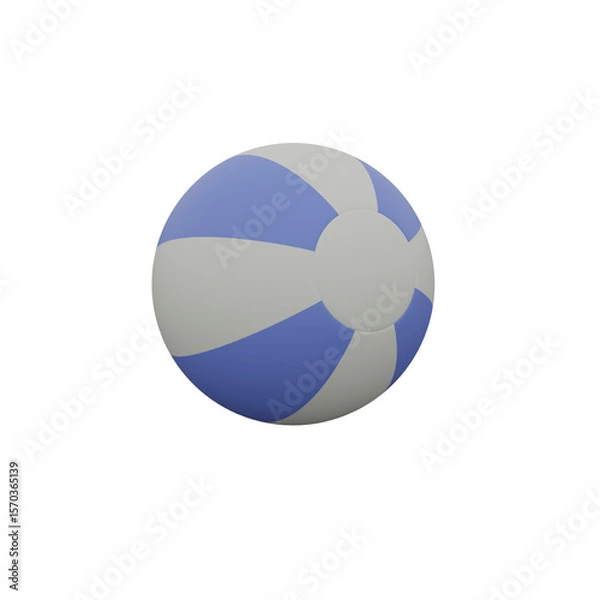 Obraz blue soccer ball