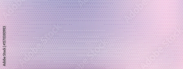 Obraz Abstract background with pixel texture and retro computer frame. Gradation of pink to lavender tones. Digital pattern with halftone geometry. Vector illustration.