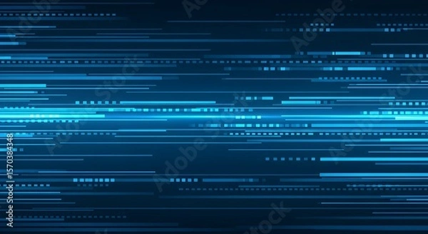 Fototapeta  Abstract Technology Background  Flowing Background wallpaper  Horizontal Blue Illuminated Lines Sci-Fi Light Concept Motion-Inspired Abstract Design with Glowing Blue Light Trails 