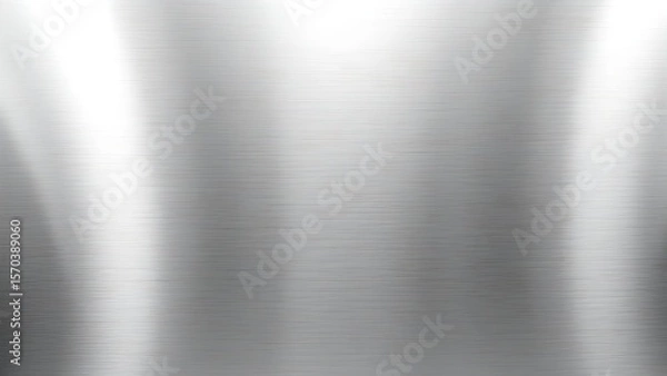 Fototapeta Abstract metallic texture with brushed steel effect in silver and grey tones, showcasing industrial aesthetics.