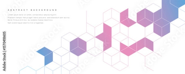 Fototapeta Graphic design element and abstract geometric background.	
