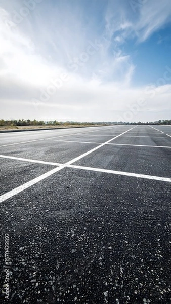 Obraz Empty Parking Lot Ground