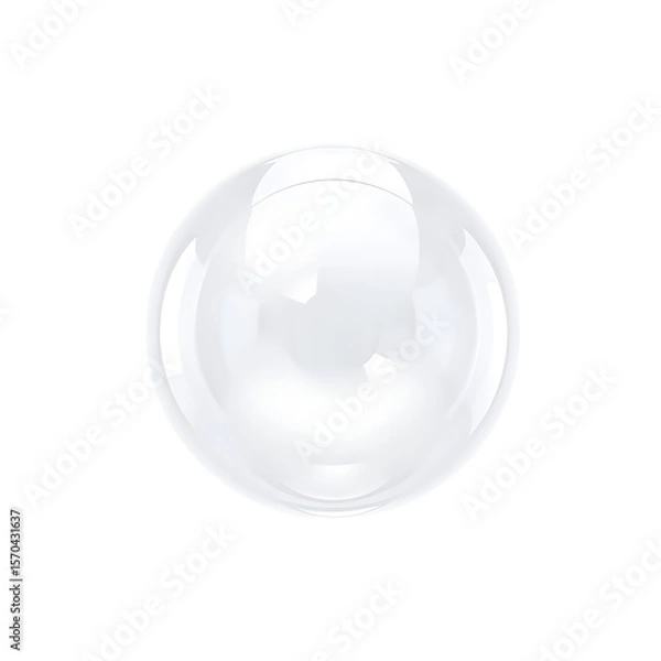 Obraz light white buble, isolated