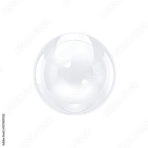 Obraz light white buble, isolated