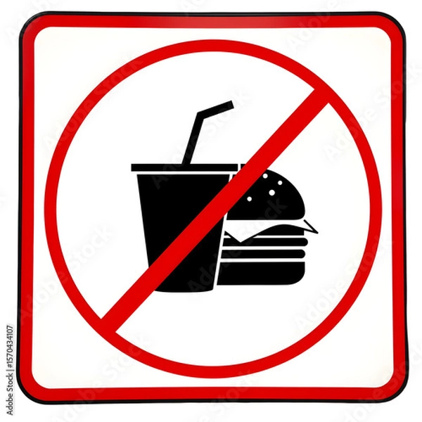 Obraz Do not eat here, as eating is not allowed.