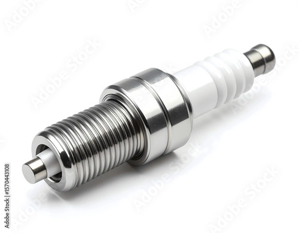 Obraz Spark Plug on White Background