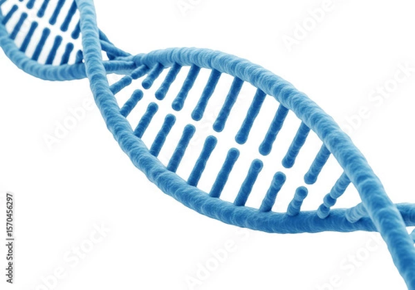 Obraz 3d Rendering of Blue Double Helix DNA Molecule Scientific Research