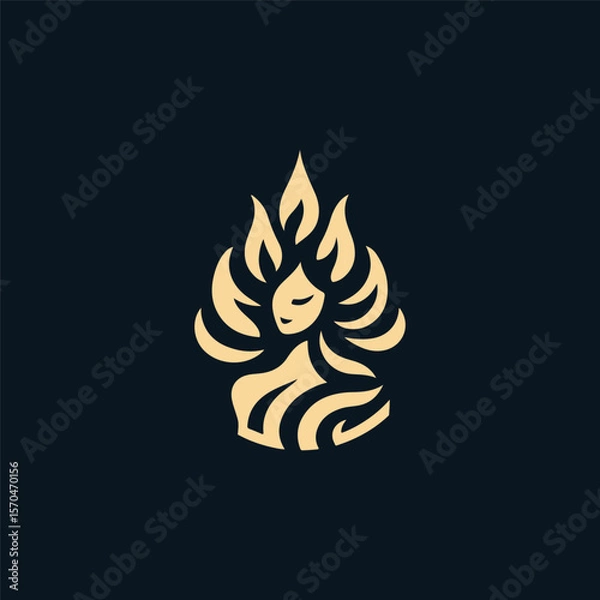 Obraz Fire goddess logo