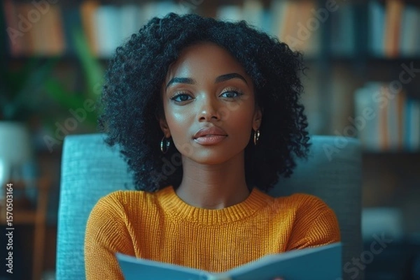 Fototapeta Young woman in a mental therapy session, discussing emotional issues and challenges with a psychologist in the office, Generative AI