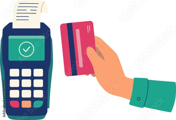 Fototapeta EDC Machine Card Payment

