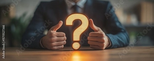 Fototapeta Job interview concept. Businessman asking questions to a candidate in the interview room, Generative AI