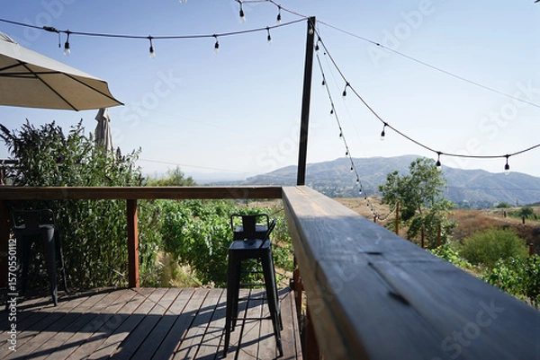 Fototapeta 景色が良いアメリカのワイナリー