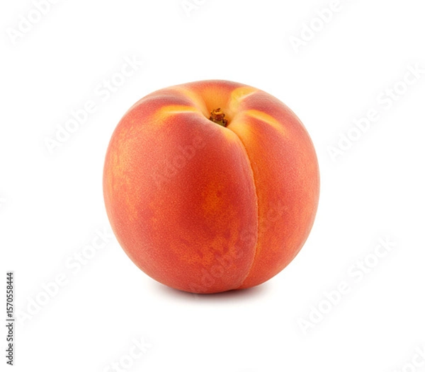 Fototapeta Peech isolated on white background.