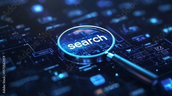 Fototapeta Modern Search Interface Animation/モダンな検索インターフェースアニメーション4