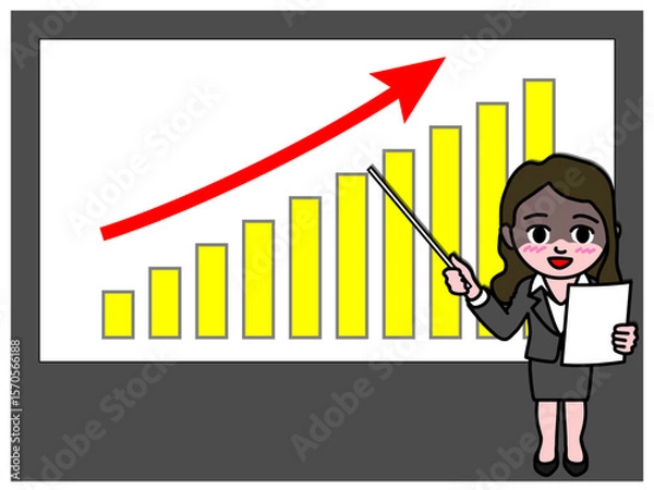 Obraz 壱A：プロジェクターでプレゼンする登壇女子 CS3 2025_0612_011