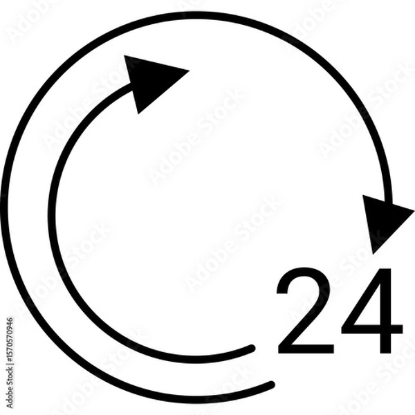 Fototapeta Time and Clock Icon