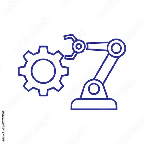Fototapeta Marketing Automation Vector Icon Illustration