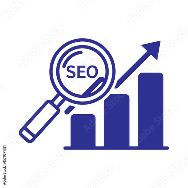 Fototapeta SEO Optimization Vector Icon Illustration