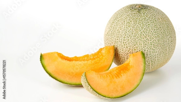 Obraz 果物_みずみずしい赤肉メロン