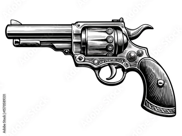 Fototapeta gun illustration