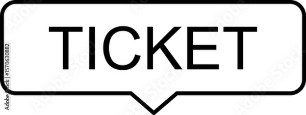 Obraz Ticket Banner Icon 