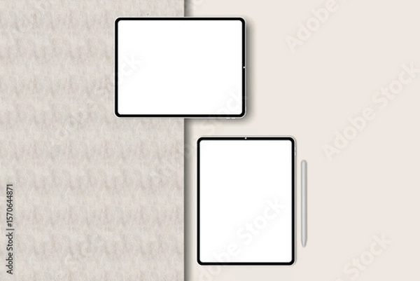 Fototapeta iPad Pro on White Background