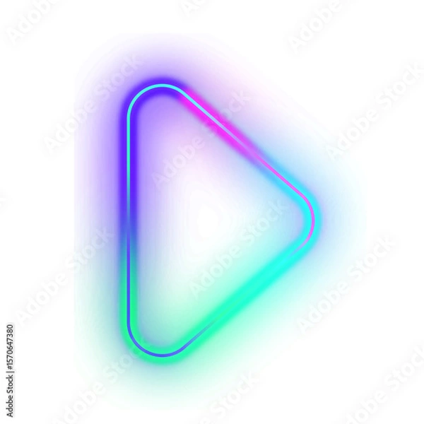 Obraz Gradient Neon Arrow