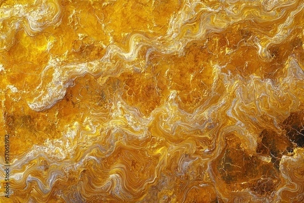 Fototapeta Explore the Golden Veins, Abstract Texture Background with Liquid Gold Effect