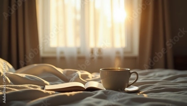 Obraz Morning Light and Crumpled Sheets