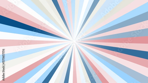 Fototapeta Circus background, retro sunlight rays layout, vintage sunbeam burst. Carnival or fair banner sunburst backdrop, circus show poster or ticket stripped vector background. Party invitation ray pattern