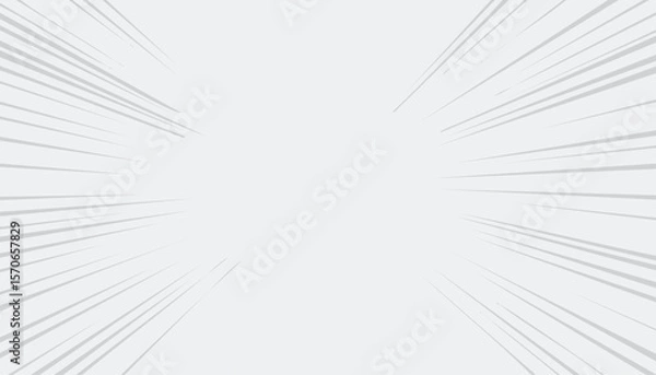 Fototapeta Comic speed lines background with radial burst effect. Cartoon anime action rays motion. Perspective zoom explosion with splashes. Vector,flash, hero, speed, superhero, motion, abstract, cartoon,